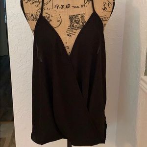 Cute Black Flowy Blouse XL